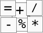 Board game arithmetic operators