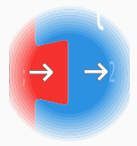 Block programming direction arrows