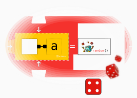 Random function call in assignment block