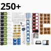 Thumbnail of all the components of Codidactic Focus Edition Board Game to learn programming