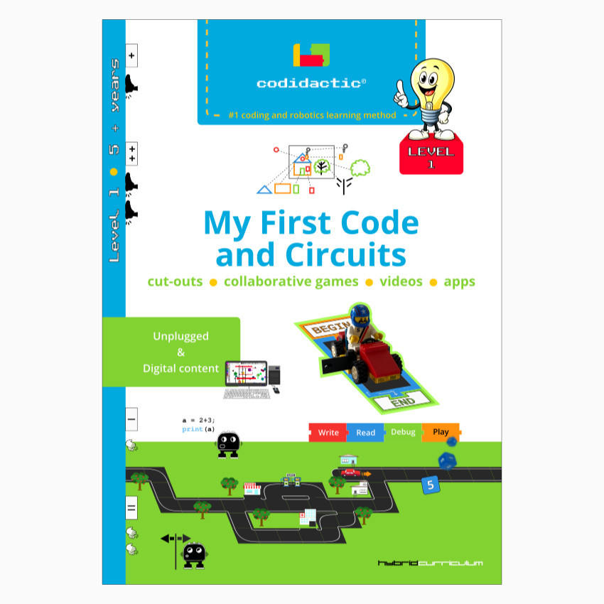 My First Code and Circuits Workbook cover - Level 1