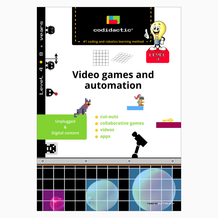 Video games and automation Workbook cover - Level 4