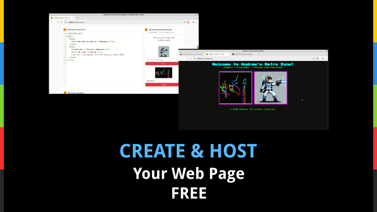 Create and host your web page
