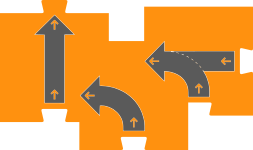 Direction blocks for block-programming