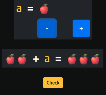 Introduction to linear equations for children