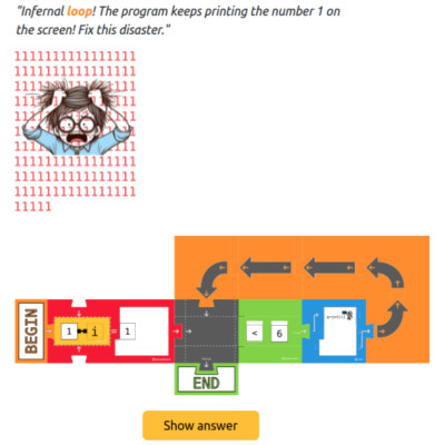 Learn how to use loops (Puzzles)