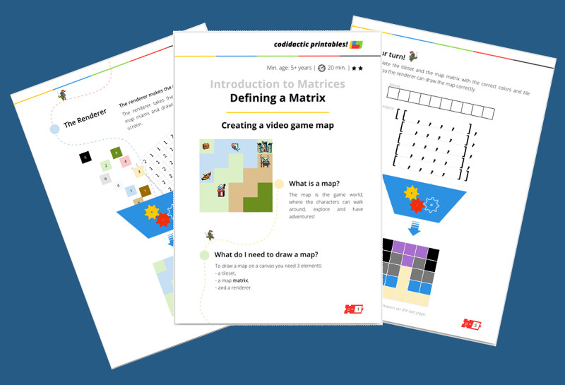 Introduction to matrices: Defining a matrix [Printable + Code]