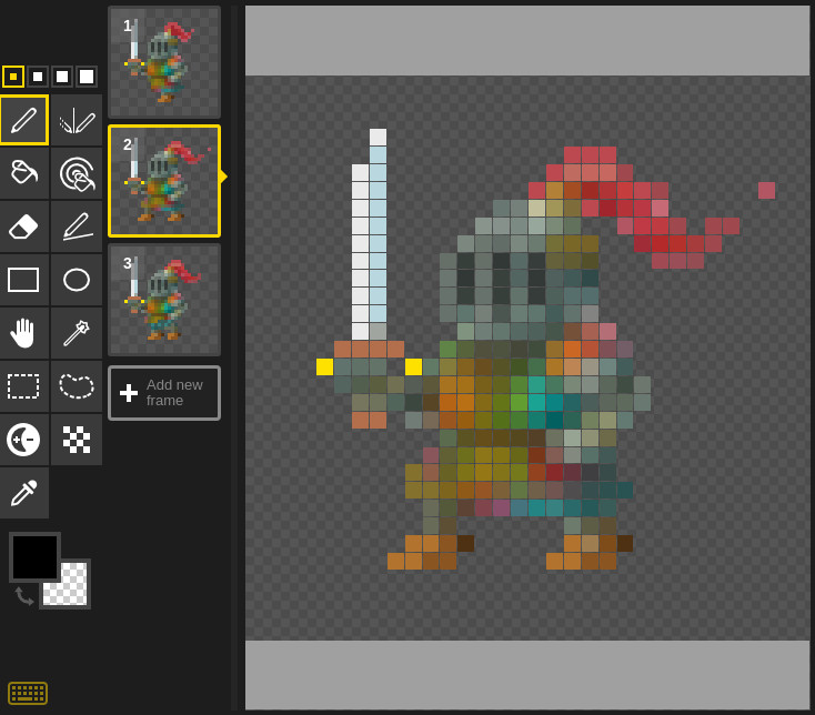 Create Sprites and Tiles for Your Game with an Online Pixel Art Editor